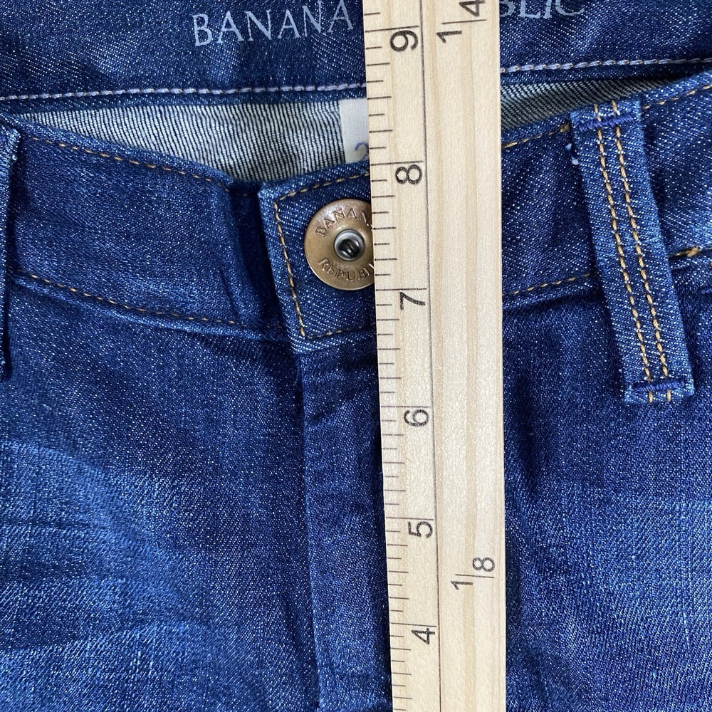 Banana Republic Skinny Jeans Size 27R Low Rise Dark Wash - Picture 7 of 15